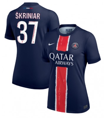 Paris Saint-Germain Milan Skriniar #37 Primera Equipación Mujer 2024-25 Manga Corta